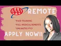 AAA is Hiring NOW I PAID Training Provided I Work From Home Jobs