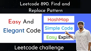 Leetcode 890 Find and Replace Pattern Hindi