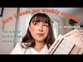 How I made my weekly schedule how to habit track in google calendar Free worksheet