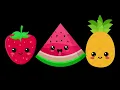 Funky Fruits Dance Party Baby Sensory | Funny High Contrast  Summer Celebration Animation For Babies