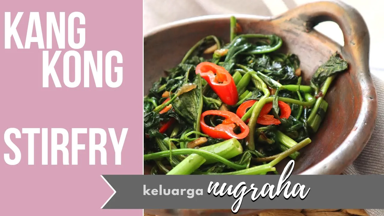 STIR FRIED KANGKONG WITH A TOUCH OF CHINESE // INDONESIAN SUBTITLE  II Vlog #136