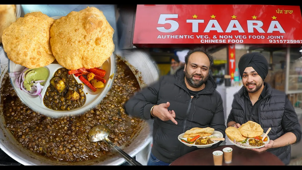 Sardar Ji Selling Chole Bhature In Rs 5 Only   Ft. @shahji2.045