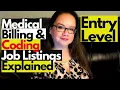 ENTRY LEVEL MEDICAL BILLING AND CODING JOB LISTINGS EXPLAINED MEDICAL CODING WITH BLEU