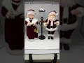 Trim A Home Animated Mr Mrs Claus PROOF OF WORKING CONDITION FOR EBAY