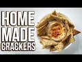 Easy homemade corn crackers Simple and healthy recipe vegan crackers recipe