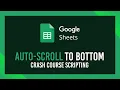 Auto scroll to bottom of Google Sheet Hotkey Script guide