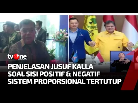 Jusuf Kalla Tanggapi Soal Sistem Pemilu Proporsional