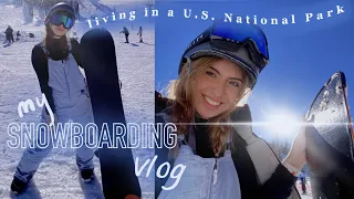snowboarding vlog welcome to living in Yosemite
