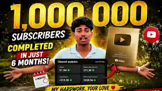 ONLY 6 MONTHS 1 MILLION CAMPLETED 🤟🫣