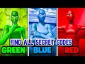 RAINBOW HIDE AND SEEK MAP FORTNITE CREATIVE - ALL SECRET CODE LOCATIONS SECRET ROOM PART 1