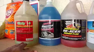 Windshield washer fluid for your car or truck Some can freeze and damage your system - VOTD