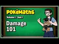 How is damage calculated in Pokemon Gen 1 PokeMaths Episode 1