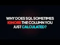 SQL execution order Explained The Bug I kept Hitting