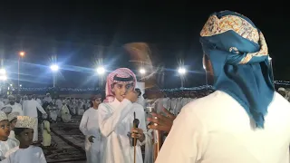 مشاركة المنشد محمد بن غرمان في حفل  عقد قرآن  الفاضل عبدالحميد سالم الدوحاني دندنها