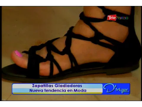 Zapatillas gladiadoras nueva tendencia en moda