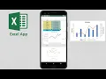how to create line and column chart in Excel app on android mobile