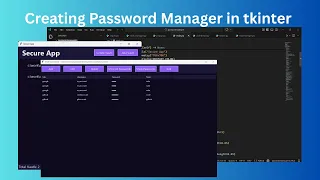 Python Password Manager with Encryption Tkinter Project