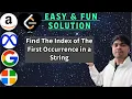 LeetCode 28 Find the Index of the First Occurrence in a String Python AlgoYogi