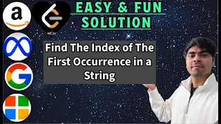 LeetCode 28 Find the Index of the First Occurrence in a String Python AlgoYogi