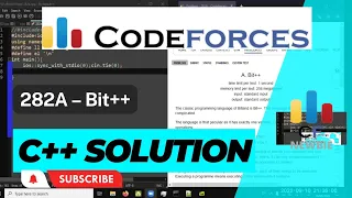 A C Solution to Codeforces 282A Bit by CFNewbie