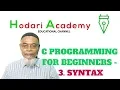 C Programming for Beginners 3 Syntax