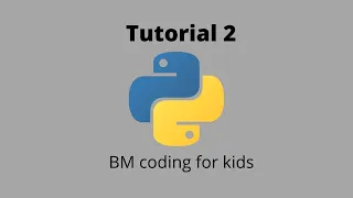 Python Tutorial 2 for kids print function and variables pt 2 comment on python Coding for kids