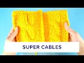How to Make Cables Even More Textured and Even More Gorgeous - High-Relief Cables Method