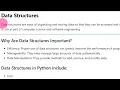 Session 4 Data Structures in Python Lists Sets Tuples More Part 1