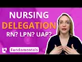 Delegation leadership - Fundamentals LevelUpRN