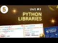 Lecture Unit Python Libraries Examples NBF CS 11 ICS1 FBISE