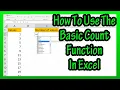 How To Use The Basic Count Function In Excel Explained - How To Count The Number Of Cells In Excel
