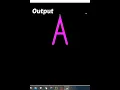Draw A alphabet in python by using turtle