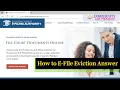 How To File an Answer Electronically Florida E-Filing Instructions