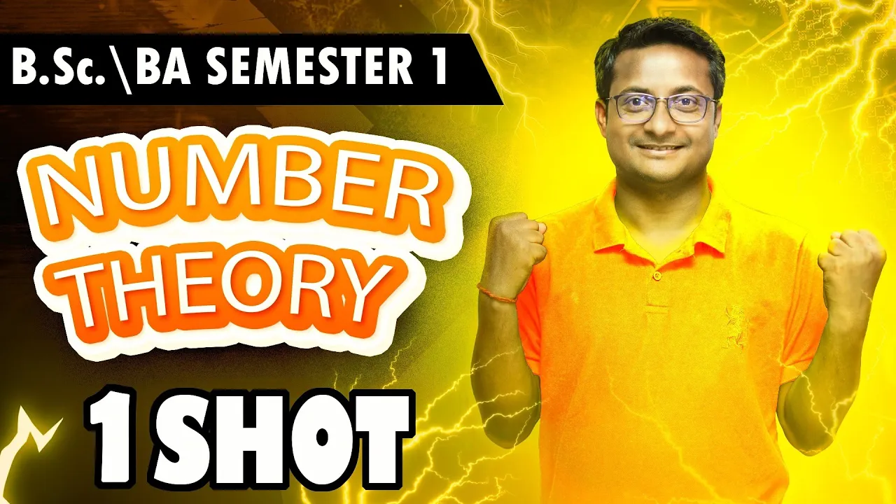 Number Theory 1 Shot By Thakur Sir | B.Sc. Semester 1 Math | BA Semester 1 Math