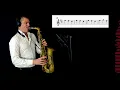 LE ONDE - Ludovico Einaudi - Alto Sax \u0026 Piano - score on screen