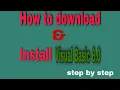How to download and install Visual Basic 6 0 VB6 lecture 1 by Ahmad Raza how to do this