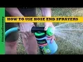 How To Use Hose End Sprayers