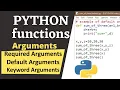 Required Argument Default Argument and Keyword Argument - Python Programming