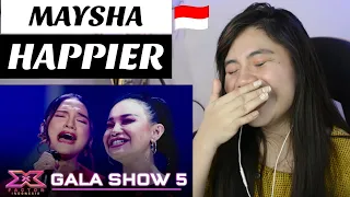 Download MAYSHA - HAPPIER II X FACTOR INDONESIA 2021 II FILIPINA REAKSI MP3