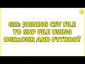 GIS Joining CSV file to Shp file using ogr2ogr and python