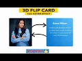 Pure CSS 3D Flip Card Modern Profile Card Animation No JavaScript
