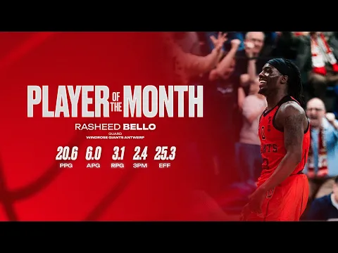 Rasheed Bello | BNXT Player of the Month APRIL #bnxtleague #basketball - YouTube thumbnail