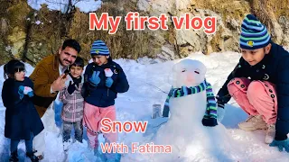 My First vlog Fatima Noor || Snow with Fatima || 2026