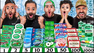 أكلنا كل انواع النعناع بالعالم تحدي قد ماتآكل قد ماتكسب 