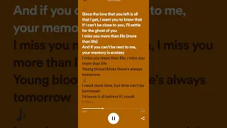 Ghost Justin Bieber Lyrics 