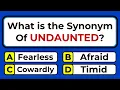 Ultimate Synonyms Quiz Can You Score a Perfect