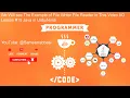 We Will see The Example of File Writer File Reader in This Lesson Java in