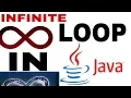 INFINITE LOOP In JAVA Programming