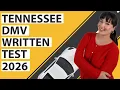 Tennessee DMV Written Test 2026 60 Questions with Explained Answers