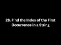 28 Find the Index of the First Occurrence in a String LeetCode Using Python